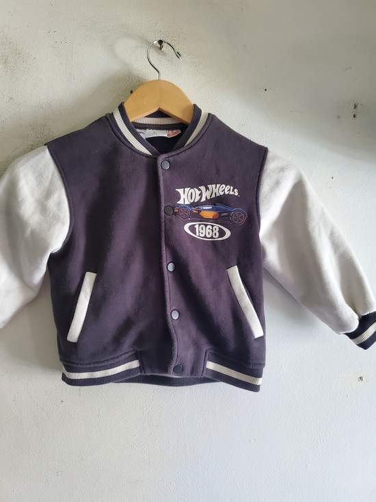 Zara Other - Hot Wheels 1968 Kids Varsity Jacket - Navy & White